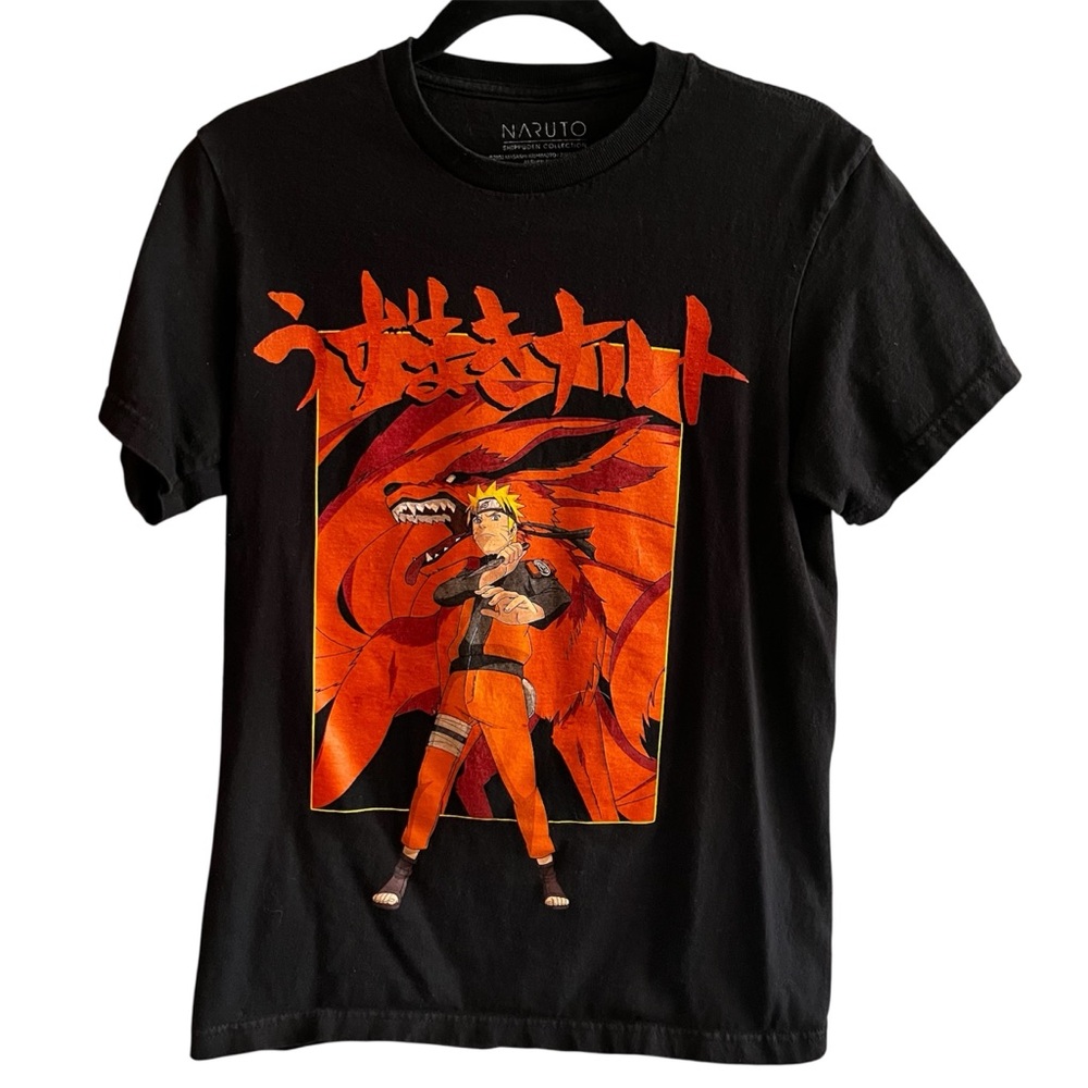 Naruto Shippuden 9-Tail Beast Sasuke Manga Anime Graphic Tee Shirt Small S
